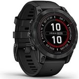 Garmin fēnix 7 Pro, Solar - Multisport GPS-horloge - Grijs met zwarte band - 47 mm behuizing