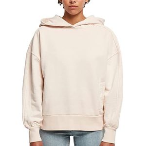 Urban Classics Dames oversized sweatshirt met ronde hals badstof sweatshirt in 3 kleuren XS tot 5XL, roze, XL, Roze