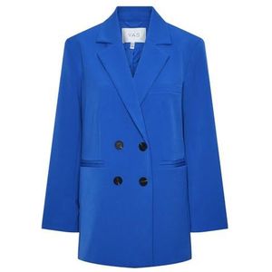 Y.A.S Yaslikka Ls Oversized Blazer S. Noos Damesblazer, Blue Iolite