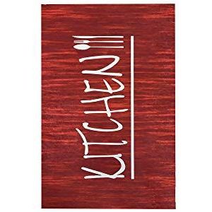 Mani Textile - - Afmetingen van het keukentapijt, rood, 50 x 120 cm