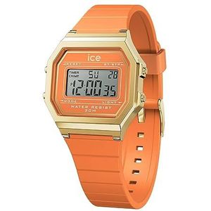 Ice-Watch - ICE digit retro Apricot Crush - Oranje dameshorloge met kunststof band - 022052 (Small), Oranje, Klassiek