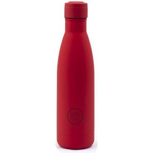 Cool Bottles - Drinkfles van roestvrij staal - 350 ml - Vivid Red - 23,5 x 7 cm - Thermosfles - 36 uur koude dranken 18 uur warme dranken - Triple-Cool Technology - BPA-vrij