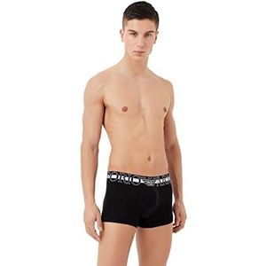 Emporio Armani Trunks boxershorts voor heren met logo, zwart.