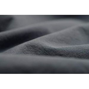 L1NK STUDIO Kussensloop voor bed van 135 cm (45 x 155 cm), 100% katoen (perkal 200 draden/cm), grijs