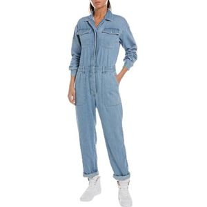 Replay dames jumpsuit, Blauw (010)