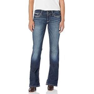 ARIAT R.e.a.l. Bootcut Mid Rise Jeans voor dames, Navy Blauw