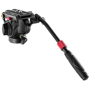 NEEWER Vloeibare kop voor videostatief met snelontgrendelingsplaat, compatibel met manfrotto en Panorama-schaalbasis (ø55 mm), maximale belasting 13,2 lb/6 kg, robuust voor DSLR-videocamera's, GM001