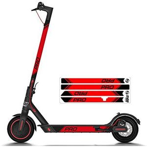 STYLISH SCOOTERS Xiaomi M365 vinyl sticker Xiaomi M365 reflecterend Pro rode sticker Xiaomi M365 Pro 2 sticker voor Xiaomi M365