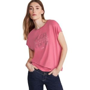 Street One T-shirt voor dames met opschrift, Legendarische roos