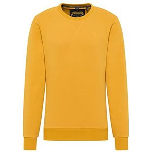 kilata Sweat-shirt pour homme en coton biologique, moutarde, M