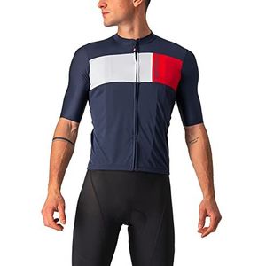 CASTELLI Prologo 7 Jersey T-shirt voor heren, blauw/zilver/grijs/rood