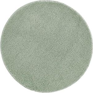 andiamo Arezzo tapijt voor woonkamer, eetkamer, onderhoudsvriendelijk, elegant, comfortabel, effen, 67 cm, rond, saliegroen