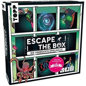 TOPP Escape The Box – De gekke speelzaal: De ultieme Escape-room-ervaring als gezelschapsspel! : 9 raadsel-ruimtes in een doos – voor ... in één – voor 1-4 spelers – vanaf 10 jaar