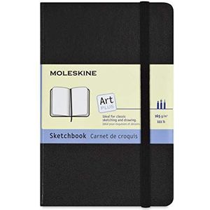 Moleskine Creative S01054 notitieboeken, schetsboek, zak/A6, 165 G papier, harde kaft, zwart