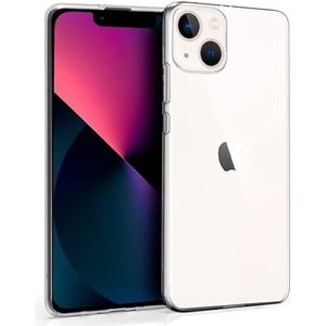 Cool siliconen hoesje voor iPhone 13 Mini, transparant