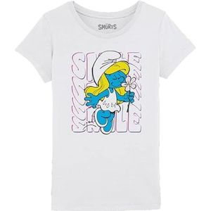 Les Schtroumpfs T-shirt voor meisjes, grijs gemêleerd, 6 jaar, Grijs Melange