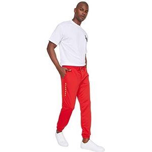 Trendyol Trainingsbroek voor heren, normale maat, rood, M, Rood