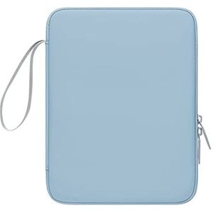 iPad 9,7 inch / 10,2 inch / 10,5 inch / 10,9 inch tablet beschermhoes met penhouder, beschermende doek en grote capaciteitsversie, lichtblauw