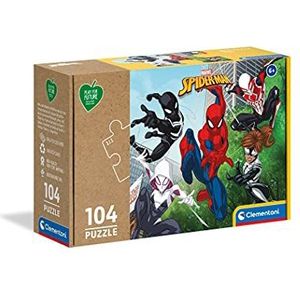 Puzzel Spiderman (104 Stukjes) - Play For Future Lijn, Gemaakt van Gerecyclede Materialen