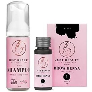 Just Beauty Henna Black Nr. 1 + Shampoo