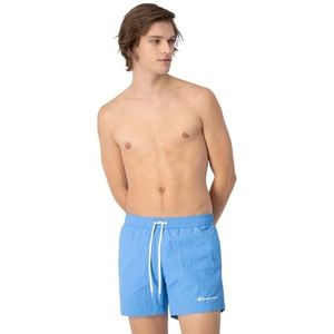 Champion Legacy Beachshorts AC Small Logo kostuum voor heren, hemelsblauw, M, Hemelsblauw