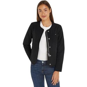 Tommy Hilfiger Jersey Lined Jacket Doudoune Noir, XL Femme, Noir, XL
