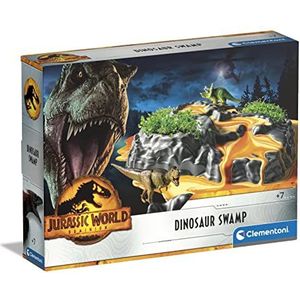 Clementoni 19206 Jurassic World Landschapservaringen 3 dinosaurussen voor kinderen vanaf 6 jaar, botanie en dinosaurus, experimentbox, meerkleurig