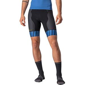 CASTELLI Free Tri 2 Shorts voor heren, Kobaltblauw/Elecrtic Lime