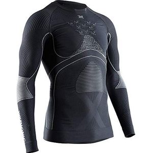 X-BIONIC Energy Accumulator 4.0 ronde hals T-shirt met lange mouwen, sportshirt, compressieshirt voor heren, G087 koolgrijs/parelgrijs