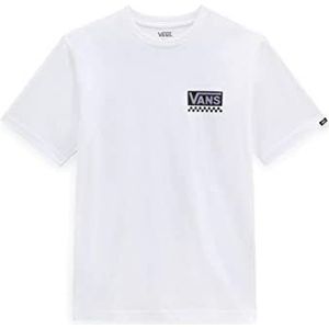 Vans Global Stack T-shirt voor kinderen, uniseks, wit, 8-10 jaar, Wit.