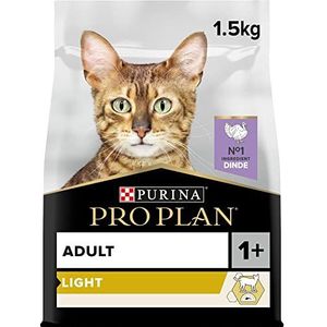 PRO PLAN Light – rijk aan kalkoen – 1,5 kg – droogvoer voor volwassen katten