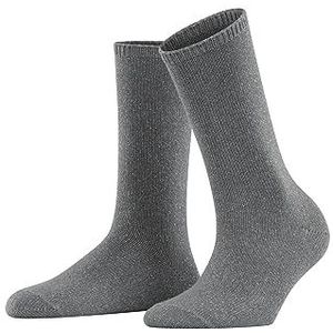 ESPRIT Dames Glitter Boot ademende sokken klimaatregulering anti-geur wol halverwege de kuit zonder patroon effen 1 paar, Grijs (Light Grey Melange 3390)