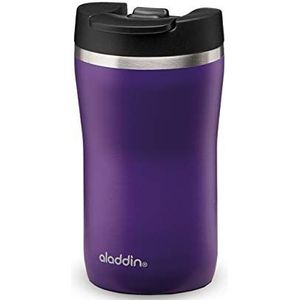 Aladdin Barista Café Thermavac Leak-Lock Stainless Steel Travel Mug 0,25L Violet Purple – Lekvrij - Dubbelwandige Vacuüm Geïsoleerde Beker - Blijft 2,5 Uur Warm- BPA vrij - Vaatwasserbestendig