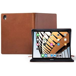 Twelve South iPad Pro Dagboek 12,9 inch (3e generatie) | Luxe lederen hoes met ezel met opslag voor potloden/documenten/toetsenbord voor iPad Pro + Apple Pencil