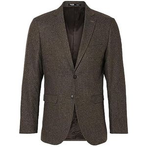 SELECTED HOMME Laine Blazer pour homme, Brownie, 60
