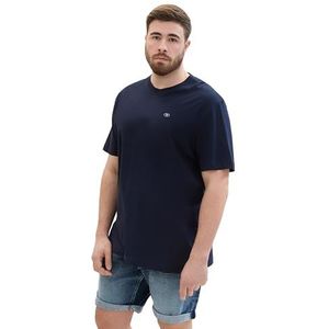 TOM TAILOR T-shirt pour homme, 10668 – Sky Captain Blue., 5XL grande taille