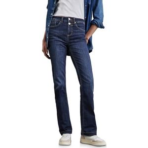 Street One A377779 Bootcut damesjeans, Licht vervaagd donker indigo