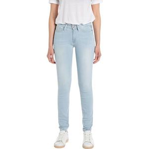 Replay Wh689 New Luz Power Stretch damesjeans, Super Light Blue 011