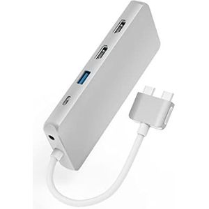 Hama 12-poorts USB C-hub voor Apple MacBook Pro/Air (2 x HDMI, 1 x VGA, 4 x USB-A, 1 x USB-C PD, 1 x Gigabit Ethernet, 2 x kaartlezer, 1 x audiopoort, 12 in USB C-adapter