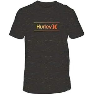 Hurley M EVD Reg OAO Gradiation SS T-shirt voor heren, zwart.