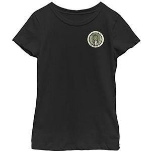 Marvel T-shirt voor meisjes, korte mouwen, zwart.