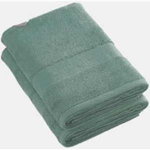 Pure Cotton - Set van 2 badlakens - katoenen badstof - Soft Touch - Standaard 100 by Oeko-TEX - Wasbaar op 40°C - 2 x 70 x 140 cm - Flessengroen