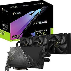 GIGABYTE AORUS GeForce RTX 4090 XTREME WATERFORCE grafische kaart 24 GB GDDR6X, WATERFORCE Cooler, metalen achterkant plat, 360 mm radiator, DP 1.4, HDMI 2.1a, NVIDIA DLSS 3, GV-N4090EAORUSX W-24GD