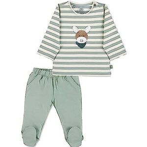 Sterntaler Gots Set T-shirt met lange mouwen en broek voor babyjongens (1 stuk), Groen