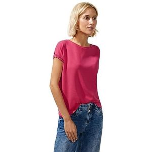Street One A320329 Geborduurd T-shirt voor dames, Coral Blossom