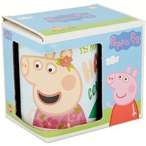 Mok Peppa Pig Having fun Keramisch Licht Roze (350 ml)