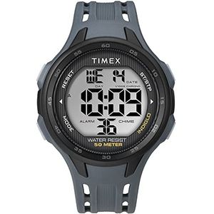 Timex DGTL 45 mm Chrono sporthorloge met armband van kunsthars voor heren, TW5M41500, blauw, riem, Blauw, Riem