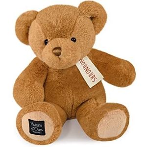 Histoire d'Ours - Pluche beer - de teddybeer - hazelnoot - 28 cm - superzacht pluche dier om te kalineren voor kinderen, meisjes en jongens - cadeau-idee voor geboorte, baby, Kerstmis en verjaardag -