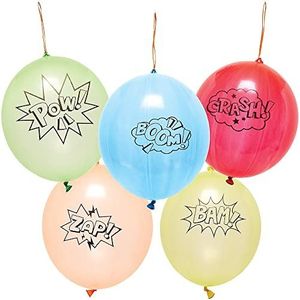 Baker Ross FX734 Star Hero Ballon, 10 stuks, voor het vullen van kinderfeestzakjes