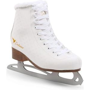 MADIVO SMJ Exclusive dames schaatsen klassieke schaatsen wit | maten 36 37 38 39 40 41 (41)